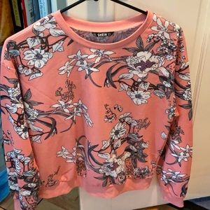 Shein pink print vintage sweatshirt, size small. Crewneck.